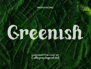 Greenish font