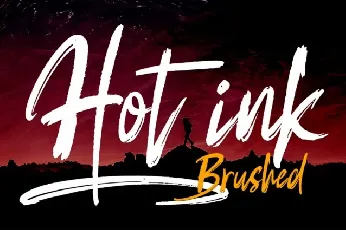 Hot Ink Brush font