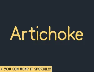 Artichoke font