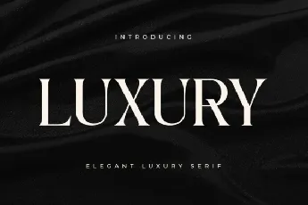 Luxury font