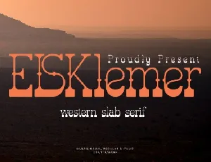 Elsklemer font