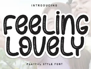 Feeling Lovely Display font