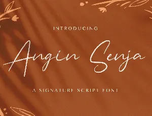 Angin Senja font