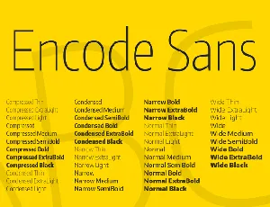 Encode Sans font