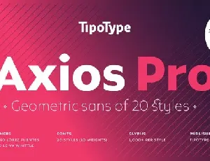 Axios Pro Family font