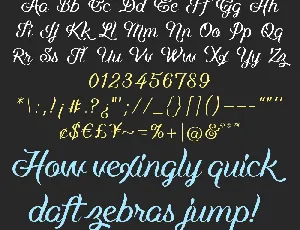 Just Peachy font