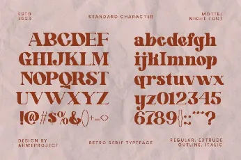 Mottelnight font