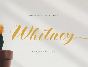 Whitney font