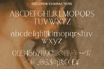 Decorya DEMO font