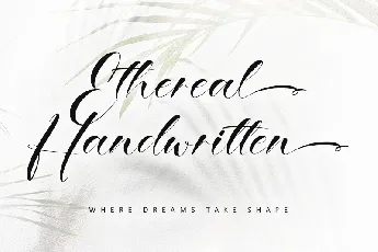 Ethereal Handwritten -Personal use font