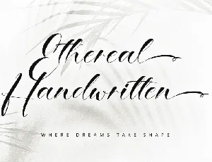 Ethereal Handwritten -Personal use font