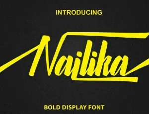 Nailika Script Free font