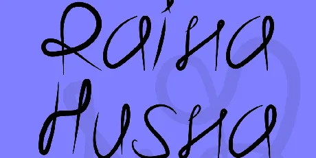 Raina Husna font