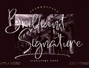 Brilliant Signature font