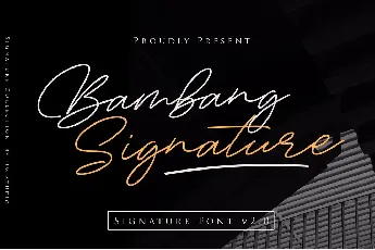 Bambang Signature vol 2.0 font