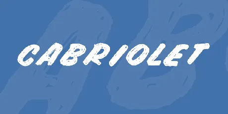 CABRIOLET font