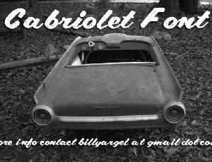 CABRIOLET font