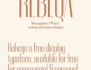 Rebeqa Family font