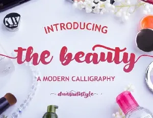 The Beauty Script font