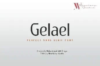 Gelael Sans Serif font