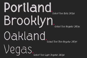 Gelael Sans Serif font