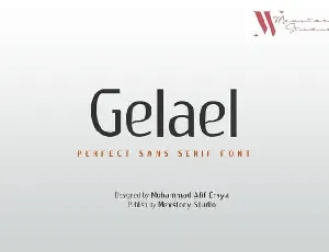 Gelael Sans Serif font