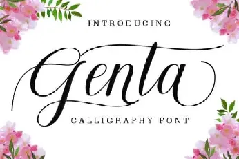 Genta Calligraphy font