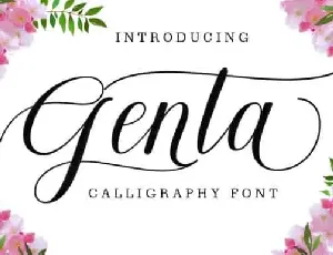 Genta Calligraphy font