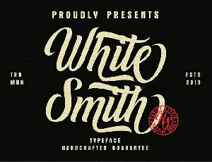 White Smith Script font