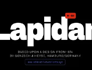 Lapidar font