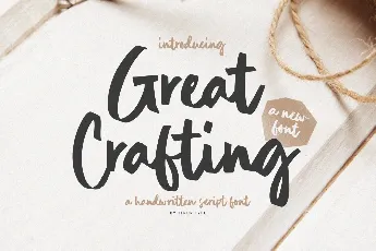 Great Crafting font