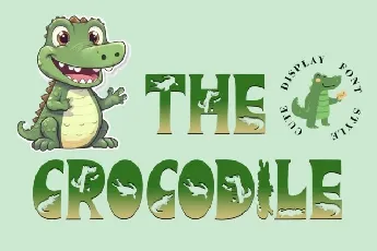 The Crocodile Display font