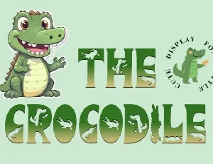 The Crocodile Display font