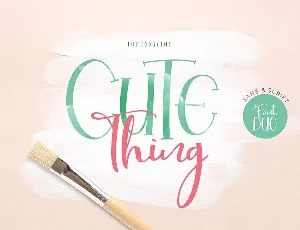 Cute Thing Duo font