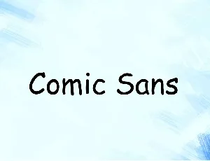 Comic Sans font