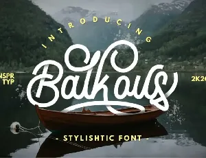 Balcous FREE font