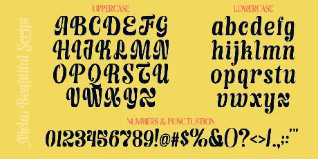 Nicla DEMO font