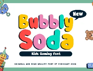 Bubbly-Soda font