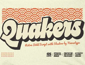 Quakers Demo font