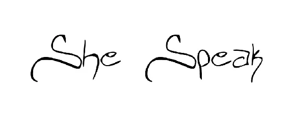 She_Speak font