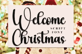 Welcome Christmas Script Typeface font