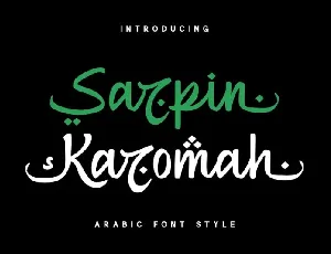 Sarpin Karomah font