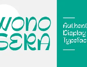 Wonosera font