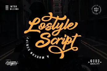 Lostyle Script font