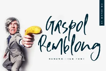 Gaspol Remblong Handwritten font