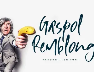 Gaspol Remblong Handwritten font