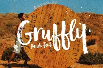 Gruffy Brush font