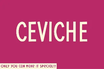 Ceviche font