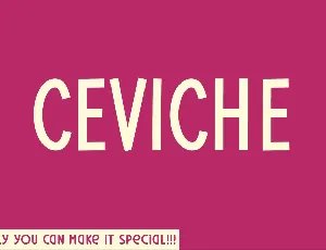 Ceviche font