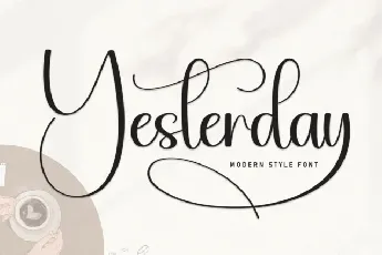 Yesterday Script font